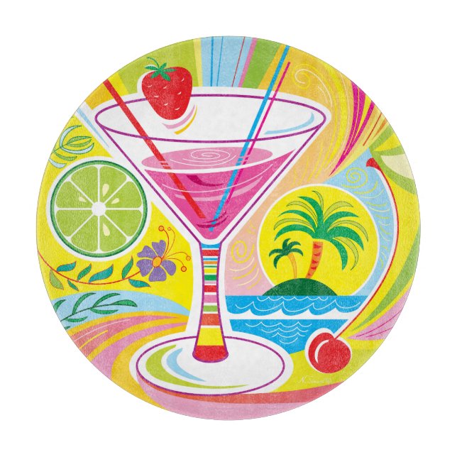 Cocktail-Insel Schneidebrett (Vorderseite)