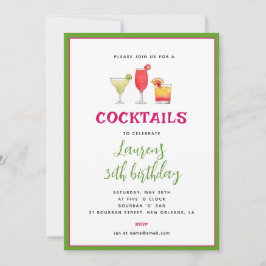Cocktail invitation Anniversaire