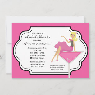 Cocktail Invitation de douche nuptiale