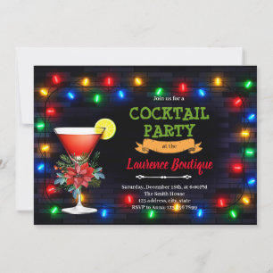 Cocktail invitation noël
