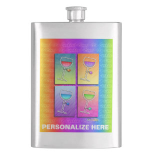 COCKTAIL-KOLBEN - POP-ART-WEIN FLACHMANN