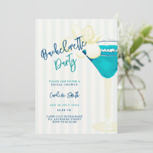 Cocktail & Konfetti-Junggesellinnen-Abschiedsparty Einladung