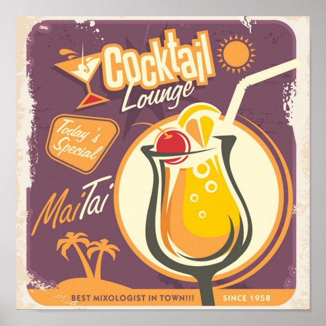 Cocktail Lounge Poster (Vorne)