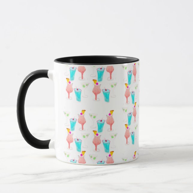 Cocktail Margarita Muster Tasse (Links)