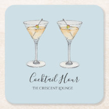 Cocktail Martini moderne Illustration Bar