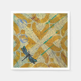 Cocktail Napkin Dragonfly Serviette