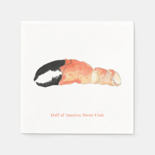 Cocktail Napkin mit Stone Crab Motif Serviette