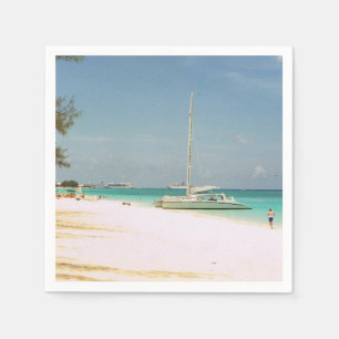 Cocktail Napkins mit Beach Scene Serviette