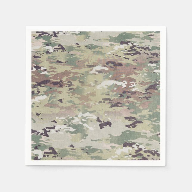 Cocktail Paper Napkin Army OCP Camouflage Uniform  Serviette (Vorderseite)