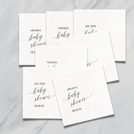 Cocktail Paper Napkin Modernes Minimalistisches Ei Serviette