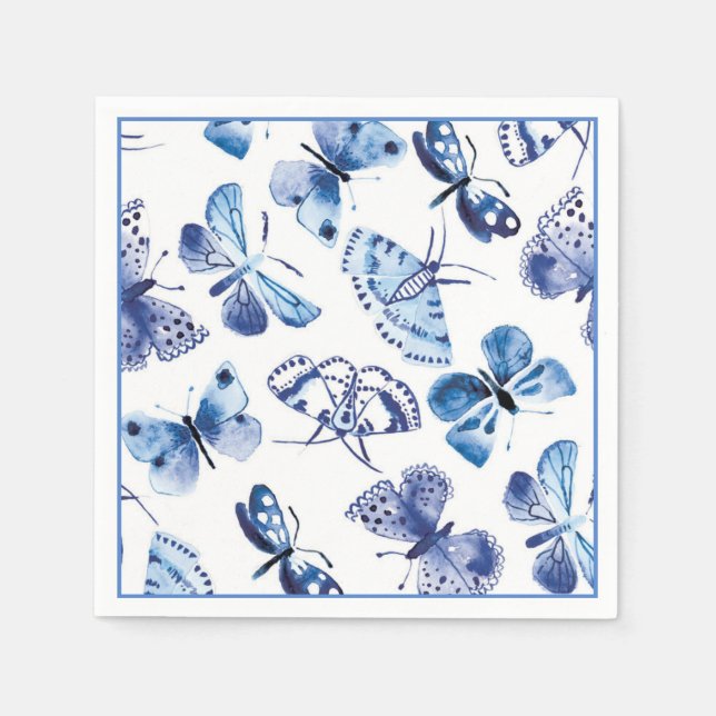Cocktail Paper Napkins-Butterfisch Serviette (Vorderseite)