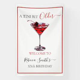 Cocktail Party A tini bit Older Cherry Martini Banner