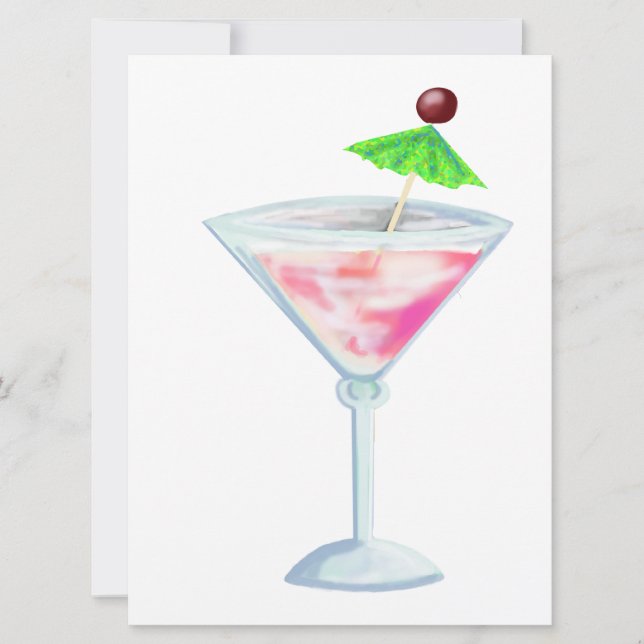 Cocktail-Party Einladung (Vorderseite)