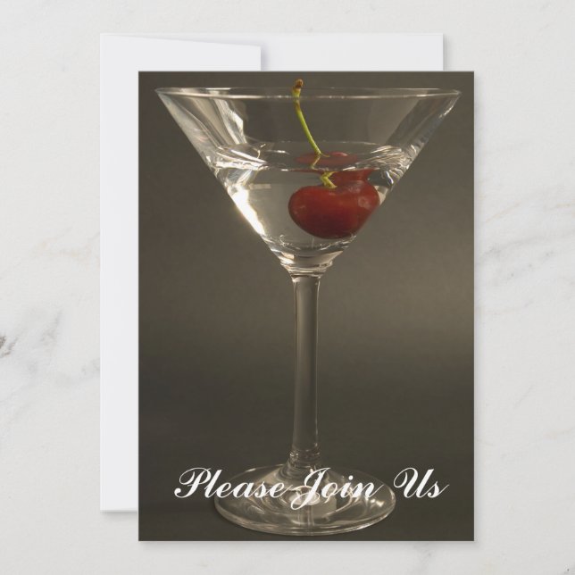 Cocktail-Party Einladung (Vorderseite)