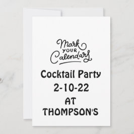 Cocktail-Party Einladung im Kalender markieren