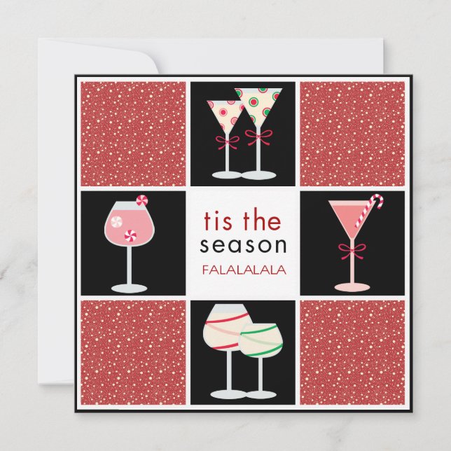 Cocktail-Party Einladungen für den Urlaub (Vorderseite)
