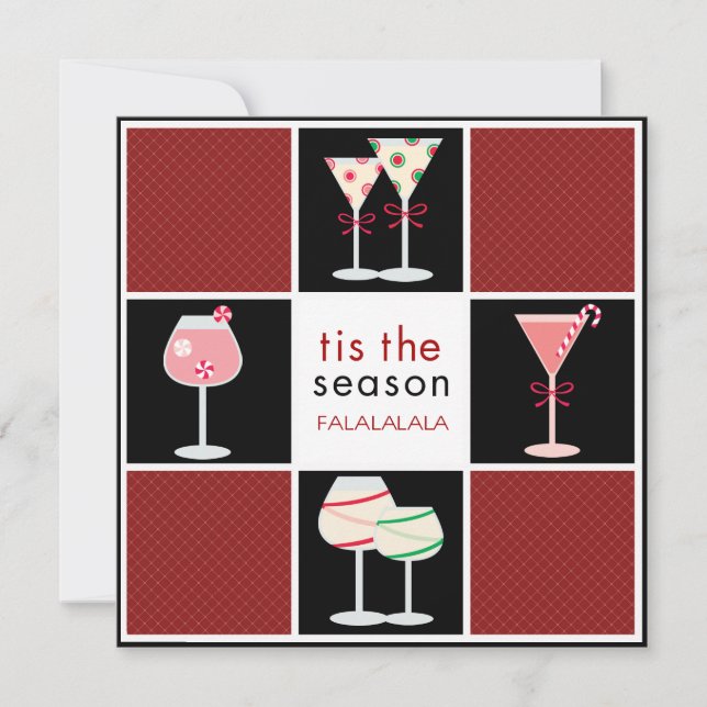 Cocktail-Party Einladungen für den Urlaub (Vorderseite)