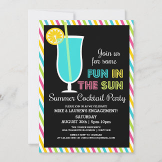 Cocktail-Party Einladungen im Sommer