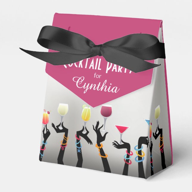 Cocktail-Party Geschenkschachtel (Vorderseite)