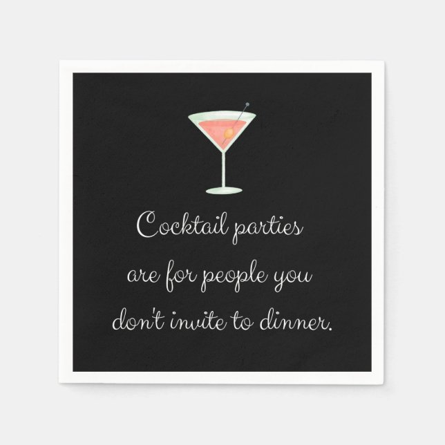 Cocktail-Party, komisch Serviette (Vorderseite)