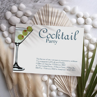Cocktail Party Martini Invitation