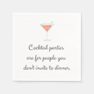 Cocktail-Party-Nackenbarsch Serviette