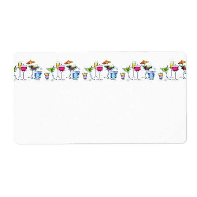 COCKTAIL PARTY NAME TAG ETIKETT (Vorne)