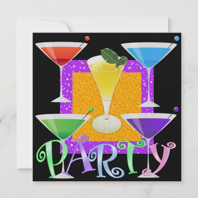 Cocktail-PARTY - SRF Einladung (Vorderseite)