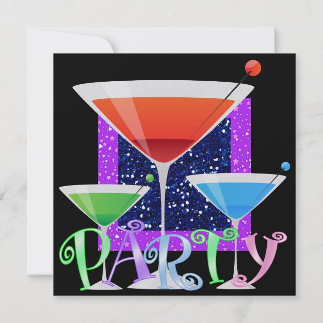 Cocktail-PARTY - SRF Einladung (Vorderseite)