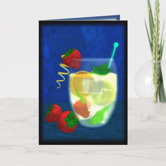 Cocktail: Pimms No.1 Einladung (Vorderseite)