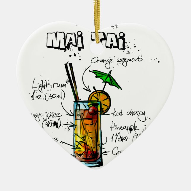 Cocktail-Rezept-MAI Tai Keramikornament (Vorne)