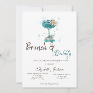 Cocktail Seestern Brunch & Sekt Einladung