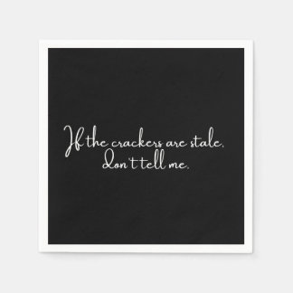 Cocktail Serviette lustiges schwarzes Party