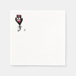 Cocktail-Servietten "Bow Krawatte Affair" Serviette