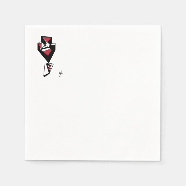 Cocktail-Servietten "Bow Krawatte Affair" Serviette (Vorderseite)