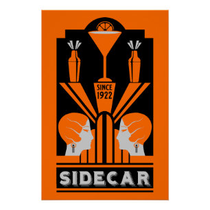 Cocktail Sidecar Art Déco