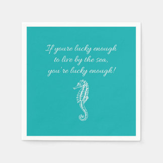 Cocktail-Strandservietten am Meer Serviette