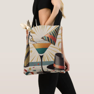Cocktail-Stunde Mittsiebziger Silvester-Design Tasche