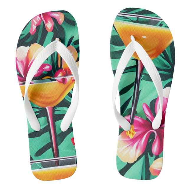 Cocktail Time Flip Flops (Fußbett)