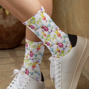 Cocktail Trinken Getränke Muster Margarita Socken