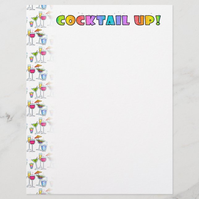 COCKTAIL UP! BRIEFBOGEN (Vorderseite)