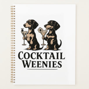 Cocktail-Weenies Lustiger Dachshund-Wiener-Hund Planer