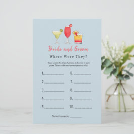 Cocktail "Wo waren sie?" Brautparty