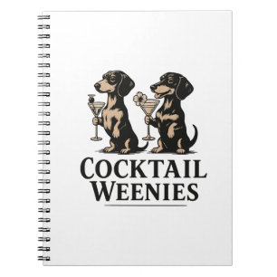 Cocktail-Würstchen Lustiger Dachshund-Wiener-Hund Notizblock