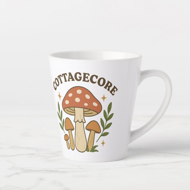 Cocktailcore Mushroom Kaffeemaschine Tasse (Rechts)