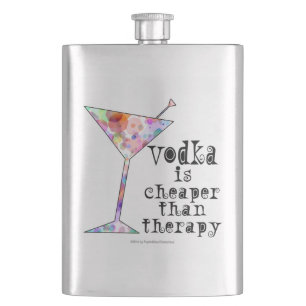 COCKTAILFLASCHEN, WODKA IST BILLIGER ALS THERAPIE FLACHMANN