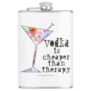 COCKTAILFLASCHEN, WODKA IST BILLIGER ALS THERAPIE FLACHMANN