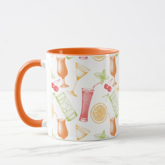 Cocktailmuster Tasse (Links)