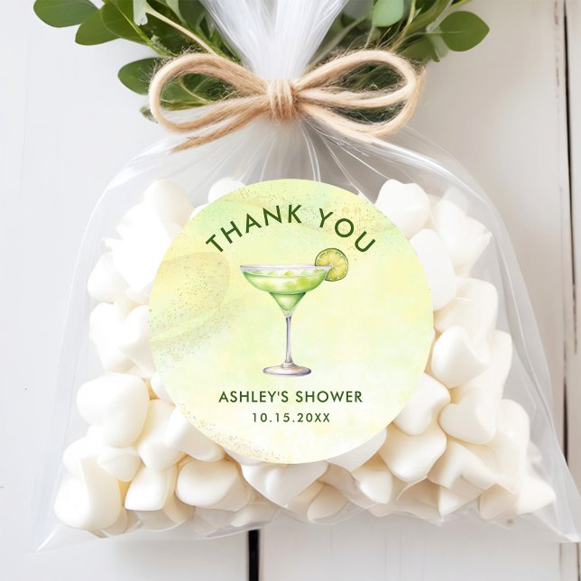 Cocktails Brunch & Brautparty Runder Aufkleber (Von Creator hochgeladen)