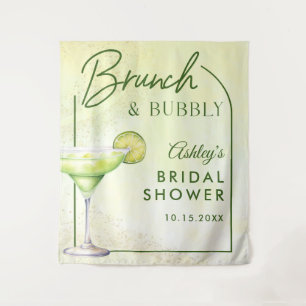 Cocktails Brunch & Bubbly Brautparty  Wandteppich